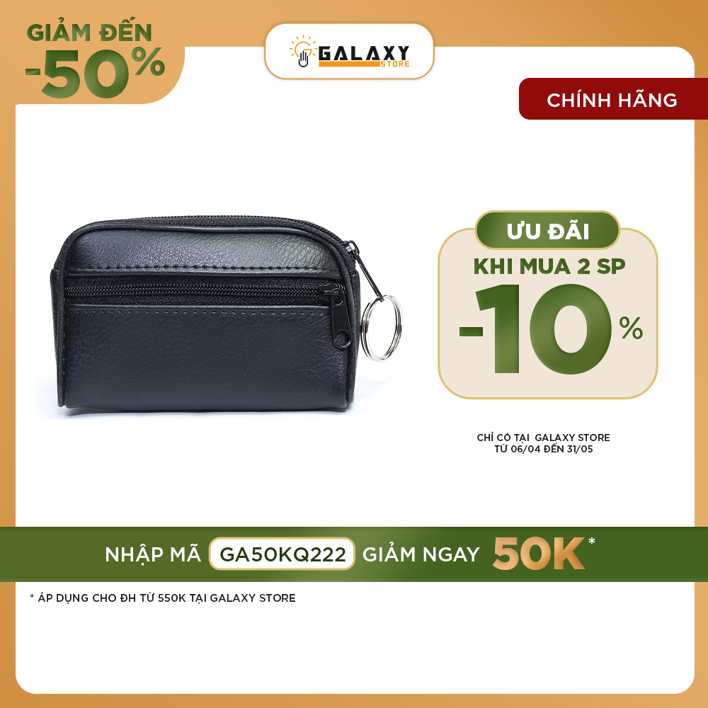 Ví Móc Khóa Nam Nữ Để Tiền Lẻ Thẻ Xe Giấy Tờ Nhỏ Gọn Tiện Lợi Galaxy Store