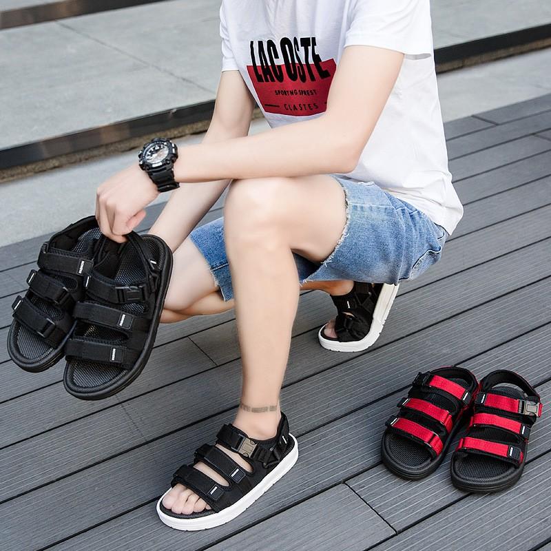 HOT HOT Dép Sandal Nam 3 Quai Dán Unisex Cao Cấp