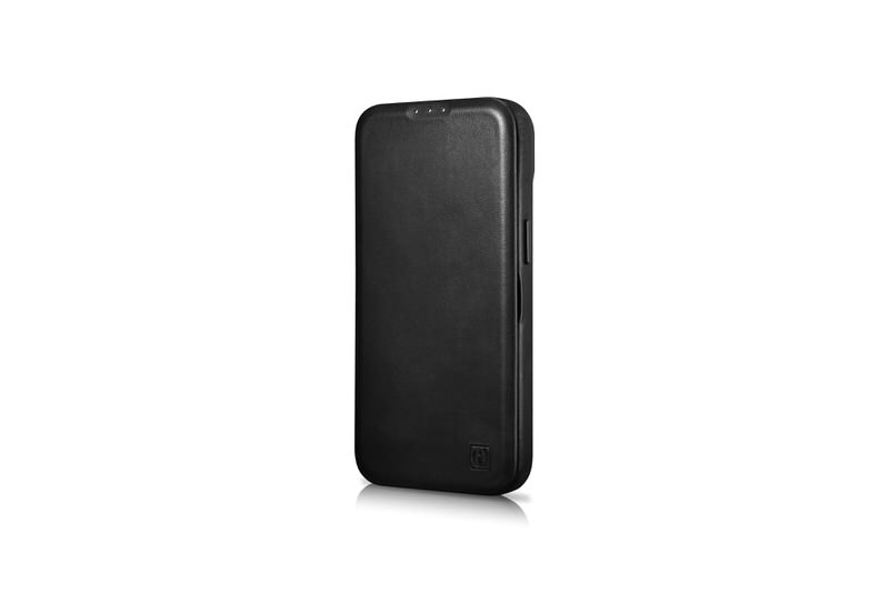 Bao da iCarer hỗ trợ sạc không dây dành cho iPhone 14 / iPhone 14 Plus Curved Edge Real Leather - Hàng nhập khẩu