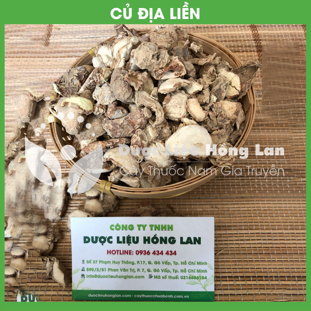 Củ Địa Liền khô sạch đóng gói 500gram