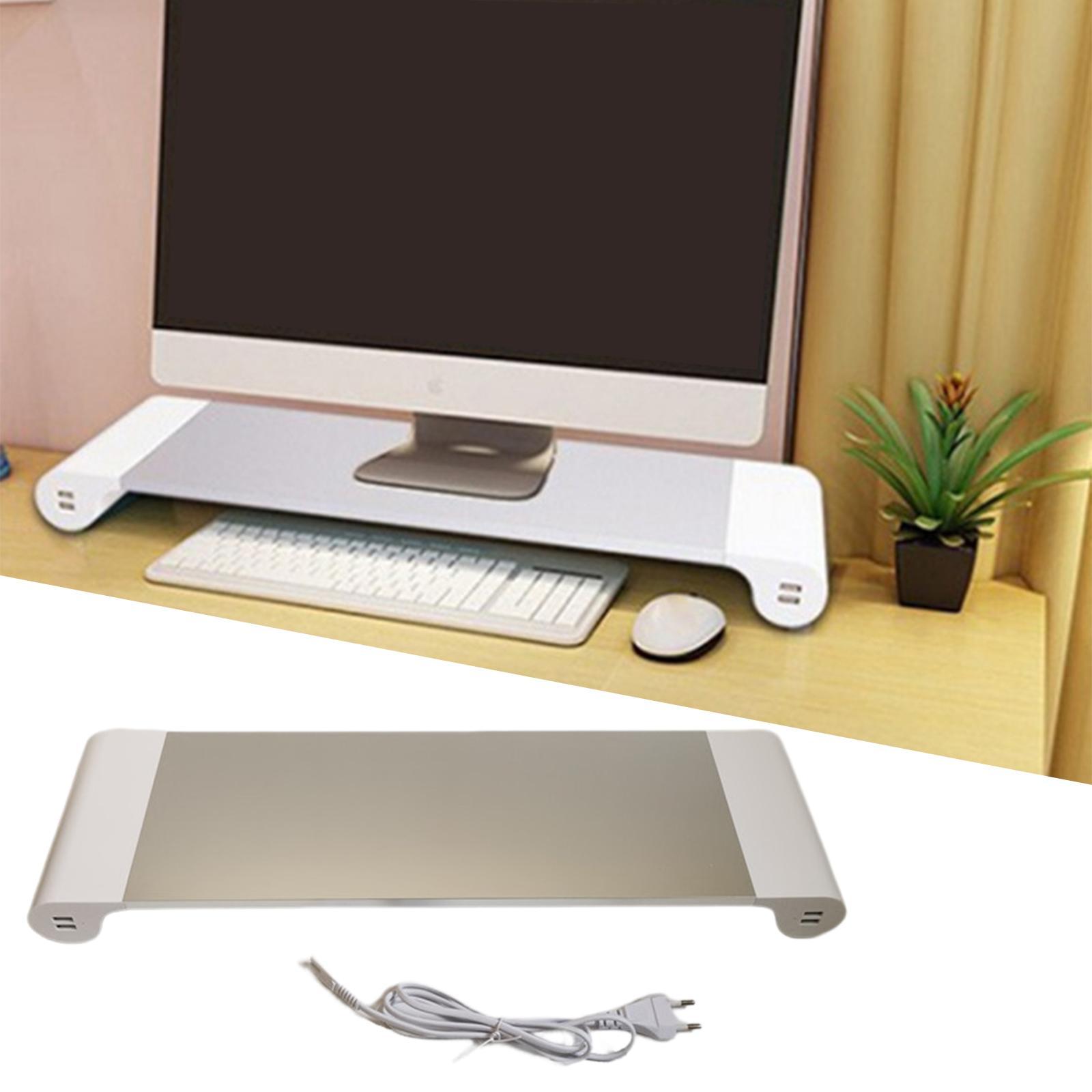 Computer Monitor Stand Riser Accessories Space Saving Computer Monitor Shelf