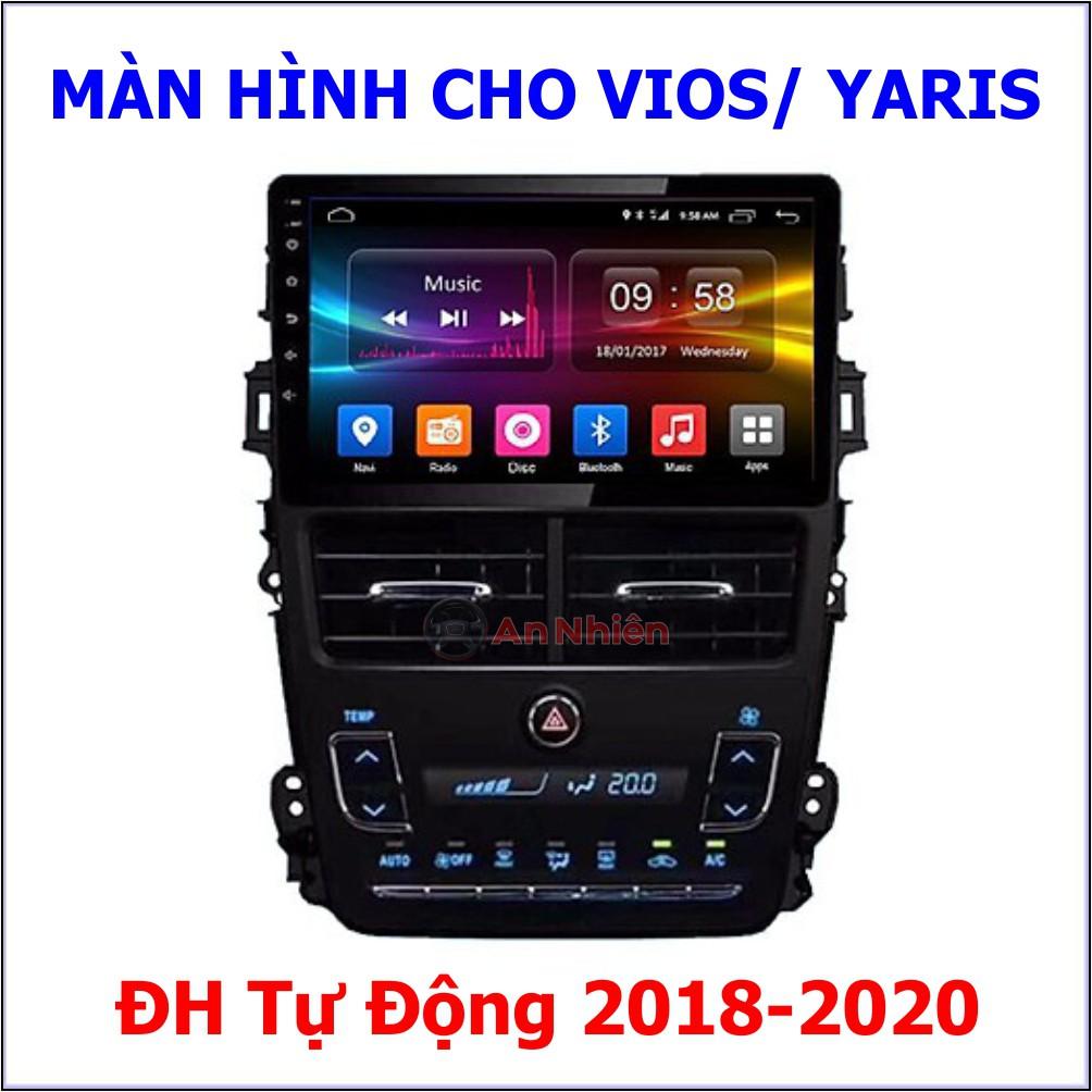 Màn Hình 9 inch Cho Xe VIOS 2018-2020, Đầu DVD Android Tiếng Việt Kèm Mặt Dưỡng Giắc Zin Xe TOYOTA VIOS