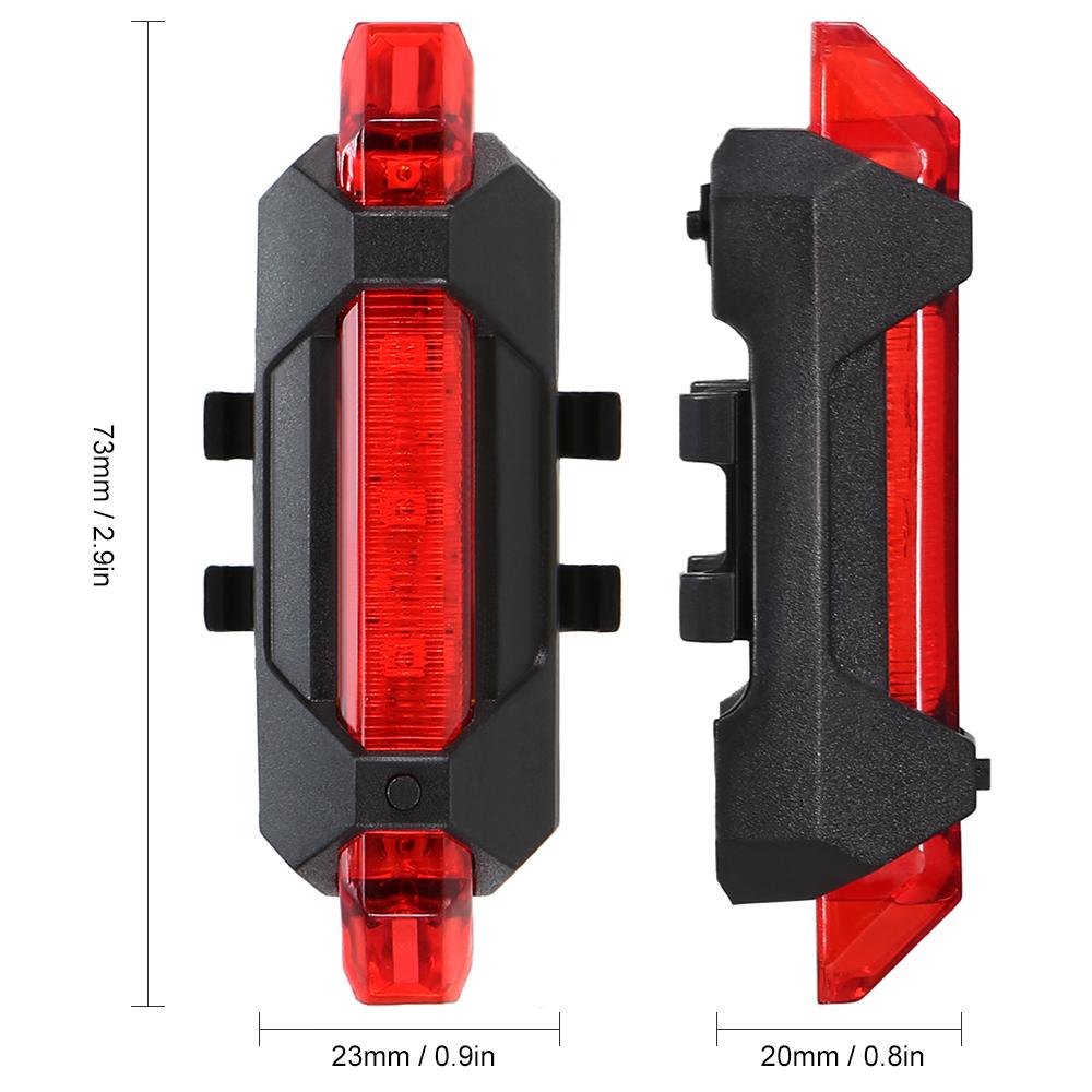 Đèn xe đạp sạc USB siêu sáng có thể sạc lại, cảnh báo an toàn