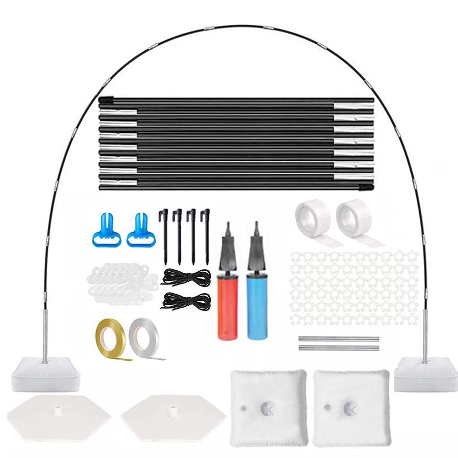 Balloon Arch Kit và Pump Balloon, 50 clip bóng, cho đồ dùng tiệc cưới trang trí