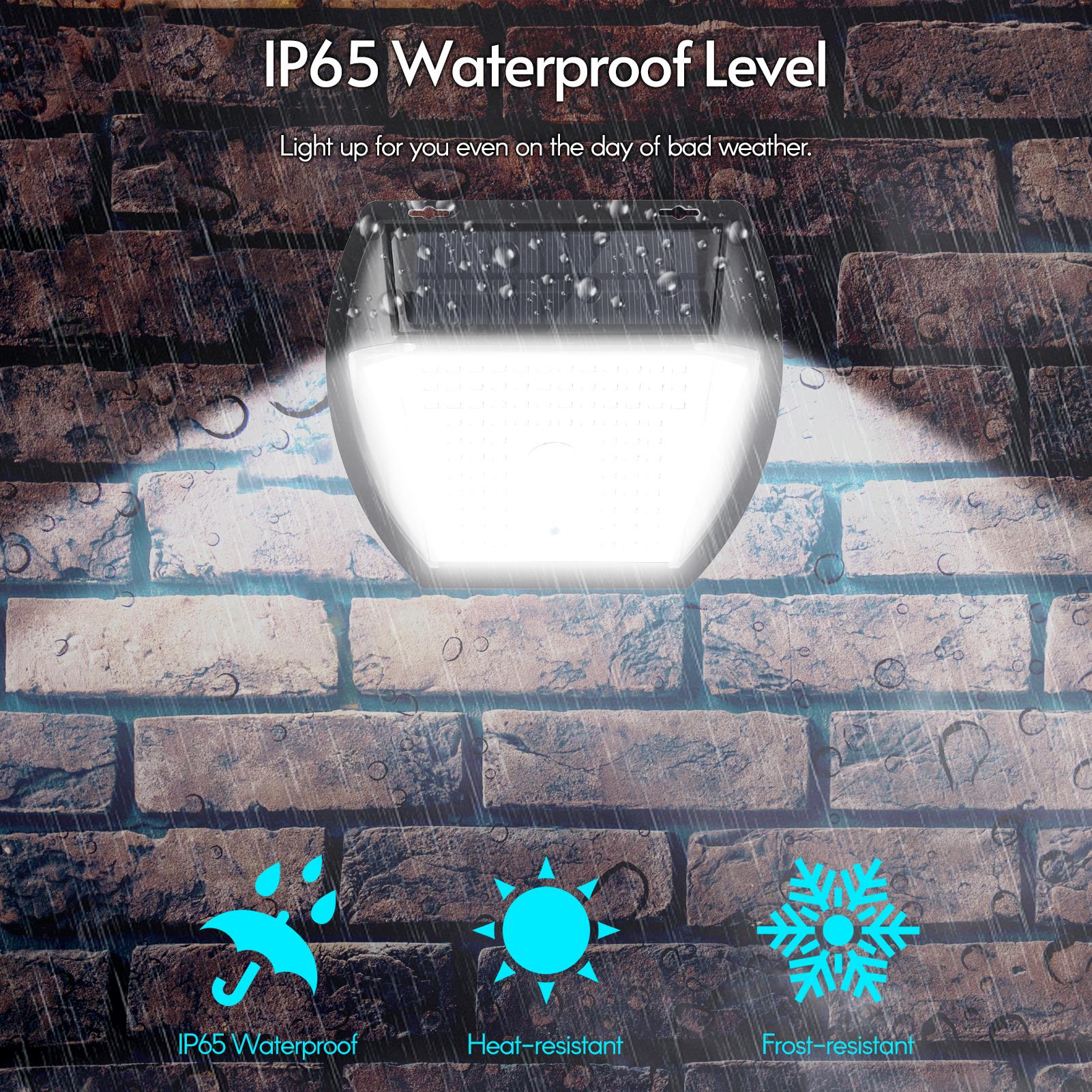 Đèn Tường Năng Lượng Mặt Trời 3 Chế Độ Chiếu Sáng