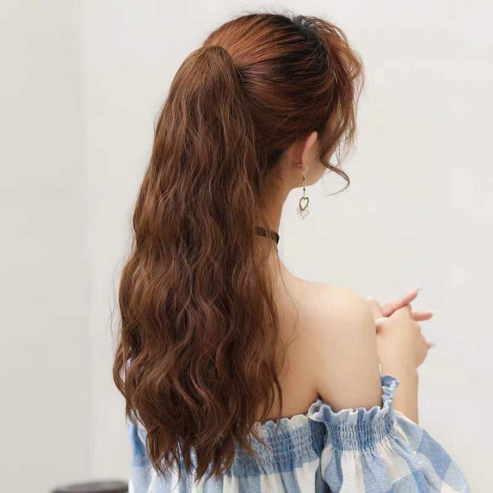 Tóc giả ngoặm xù mì siêu sang chảnh, giống tóc thật 100%, chất tơ cao cấp, chịu nhiệt tốt, có thể bấm, uốn, duỗi, gội.
