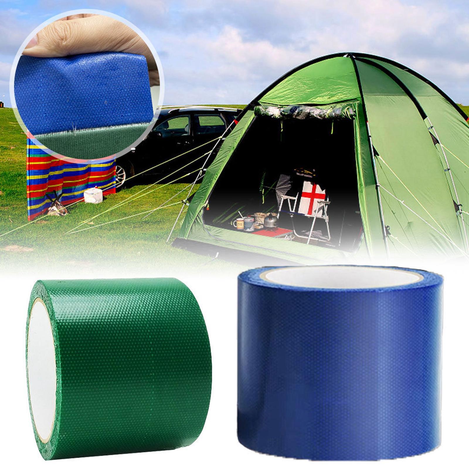 Tent Repair Tape Strong Tape Waterproof RV Awning Repair Tape Canvas Repair Tape for Tents Inflatable Boat Air Bed Daily Use Raft