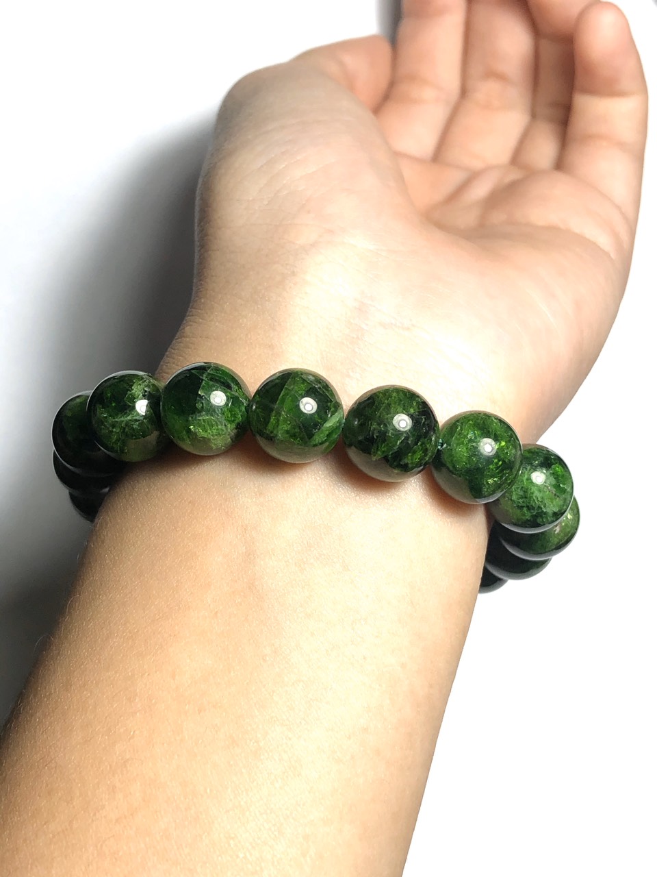 Vòng tay đá diopsite tự nhiên 11mm - HANMYNGHE