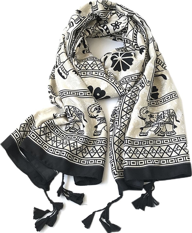 Khăn choàng cổ / đi biển nữ cotton mẫu voi hàng Úc con cấp