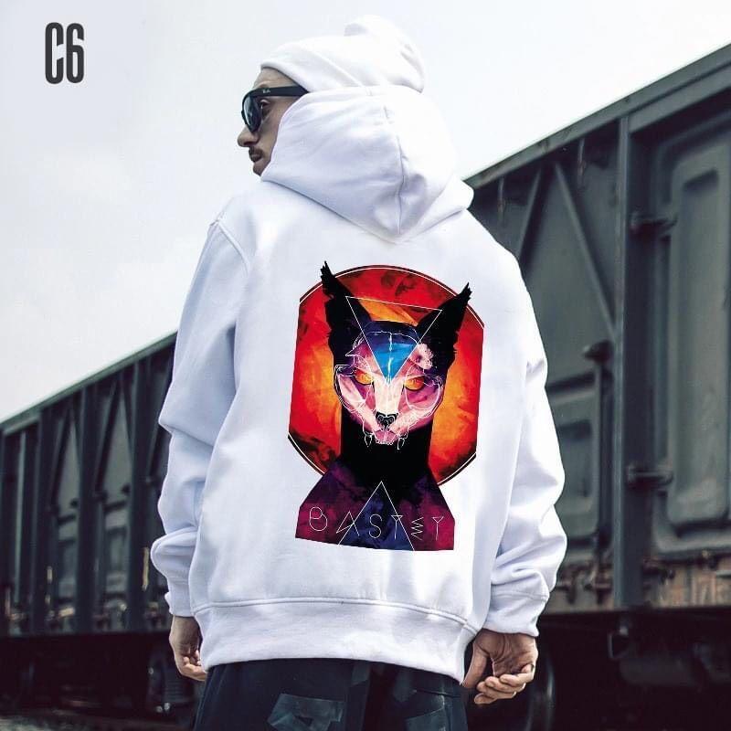 Áo sweater unisex nam nữ hình con mèo có bigsize vải nỉ bông cao cấp