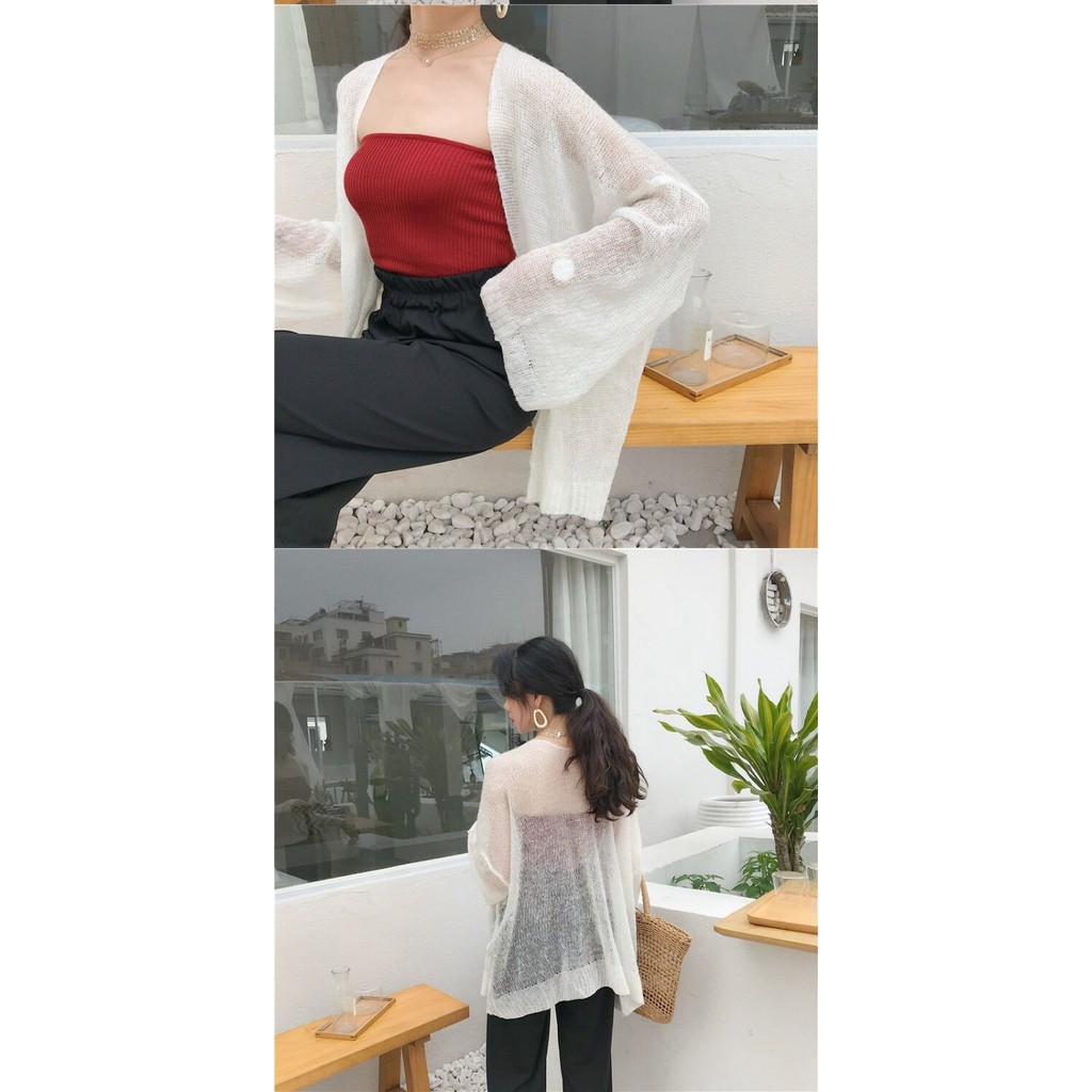 Áo khoác len Cardigan Hàn Quốc