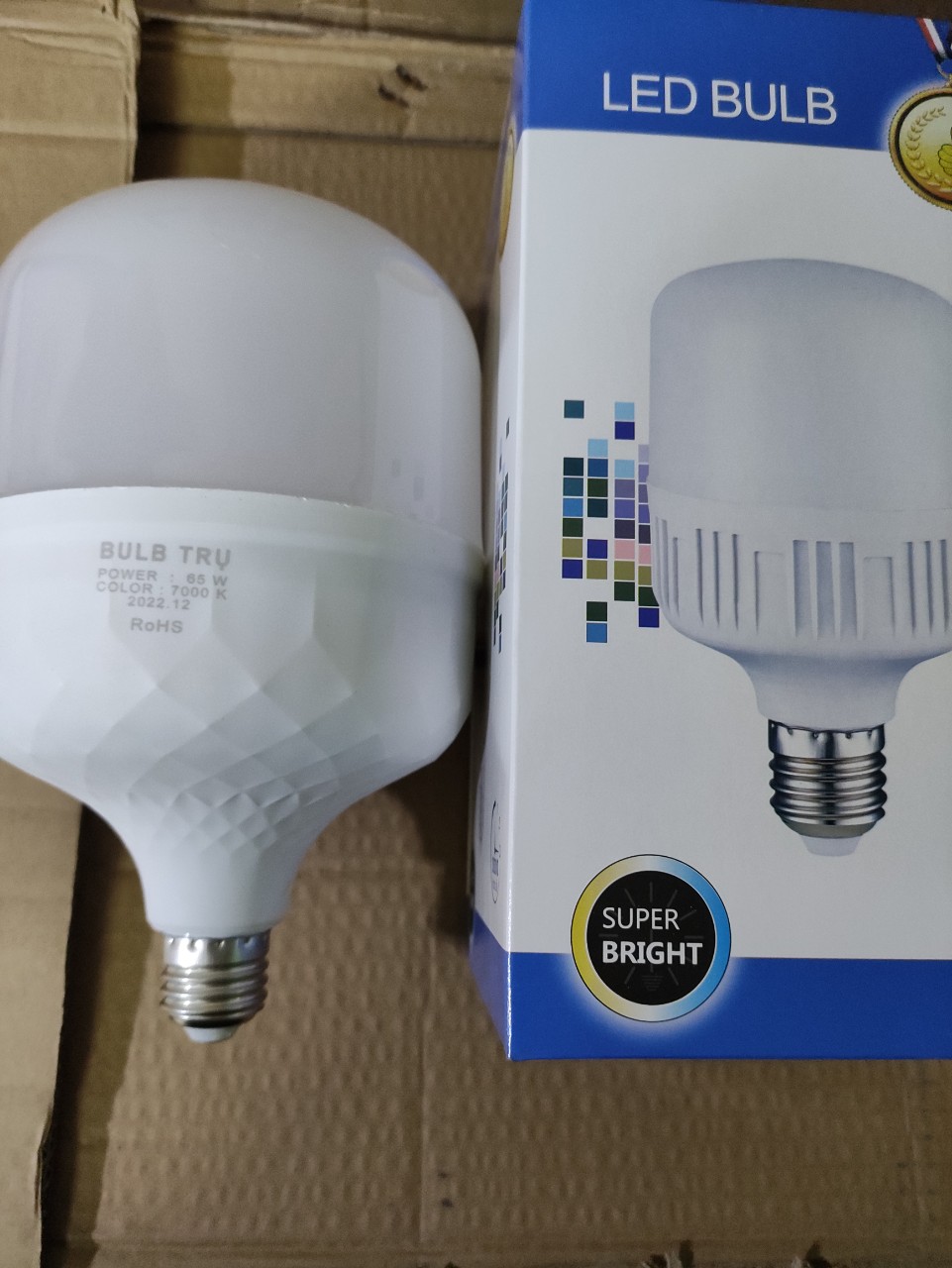 bóng led trụ 65w phi 13cm ánh sáng trắng