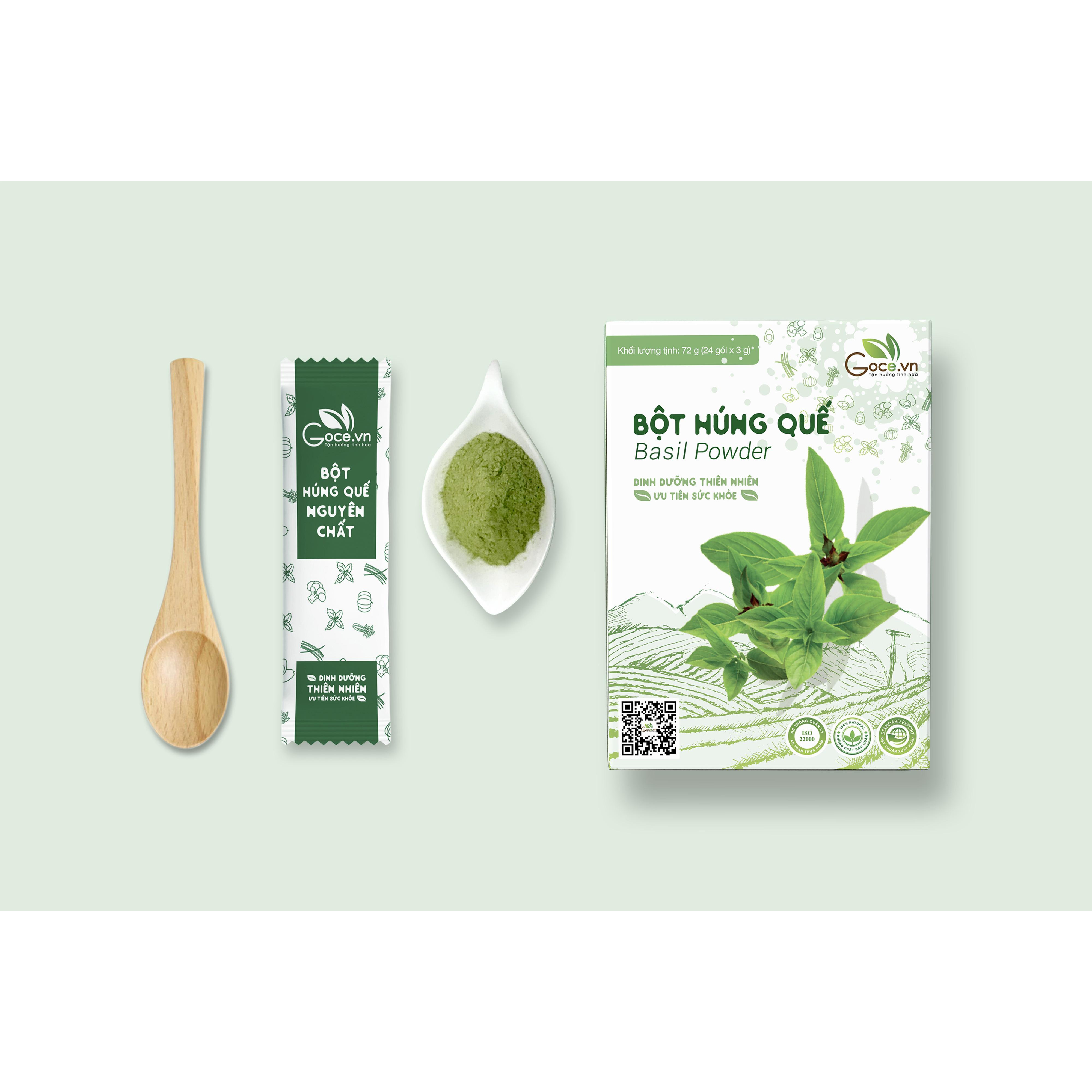 Bột húng quế nguyên chất Goce - 72g