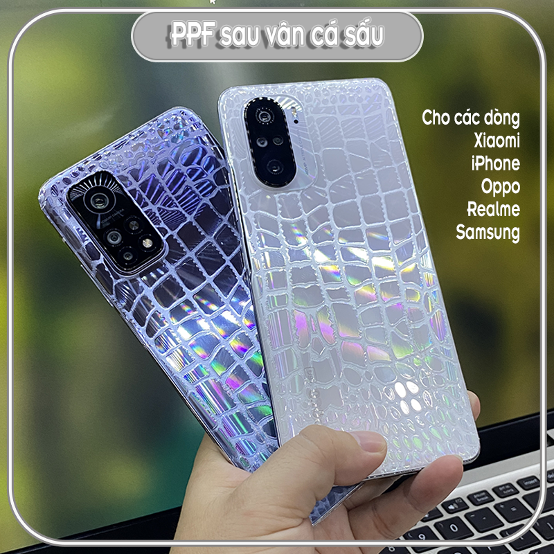 Dán PPF mặt sau trong suốt vân cá sấu cho Xiaomi Mi 10T Pro - Redmi K30S