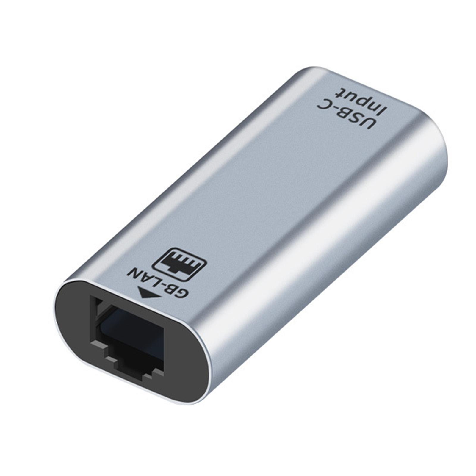 USB Type C to Ethernet Adapter LAN Network Adapter Universal for Laptops PC