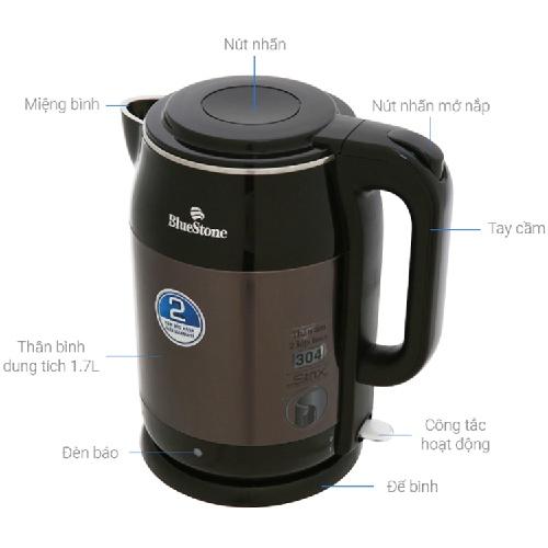 Bình Đun Siêu Tốc Bluestone KTB-3468 (1.7 Lít) - Hàng chính hãng