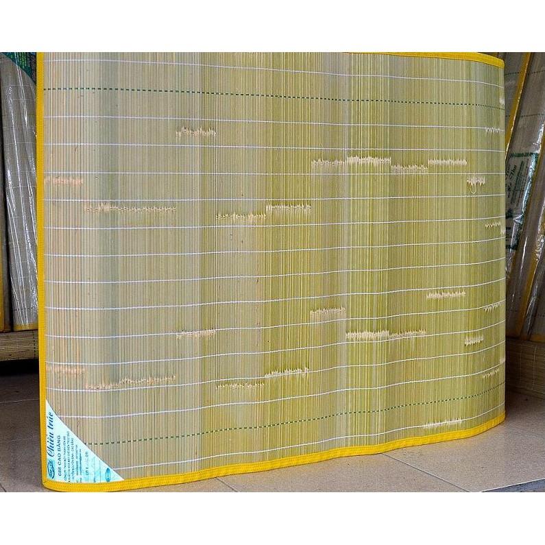 Chiếu trúc cao cấp hình rẻ quạt Tây bắc,chiếu tăm trúc màu tự nhiên rộng 1m8 x dài 2m