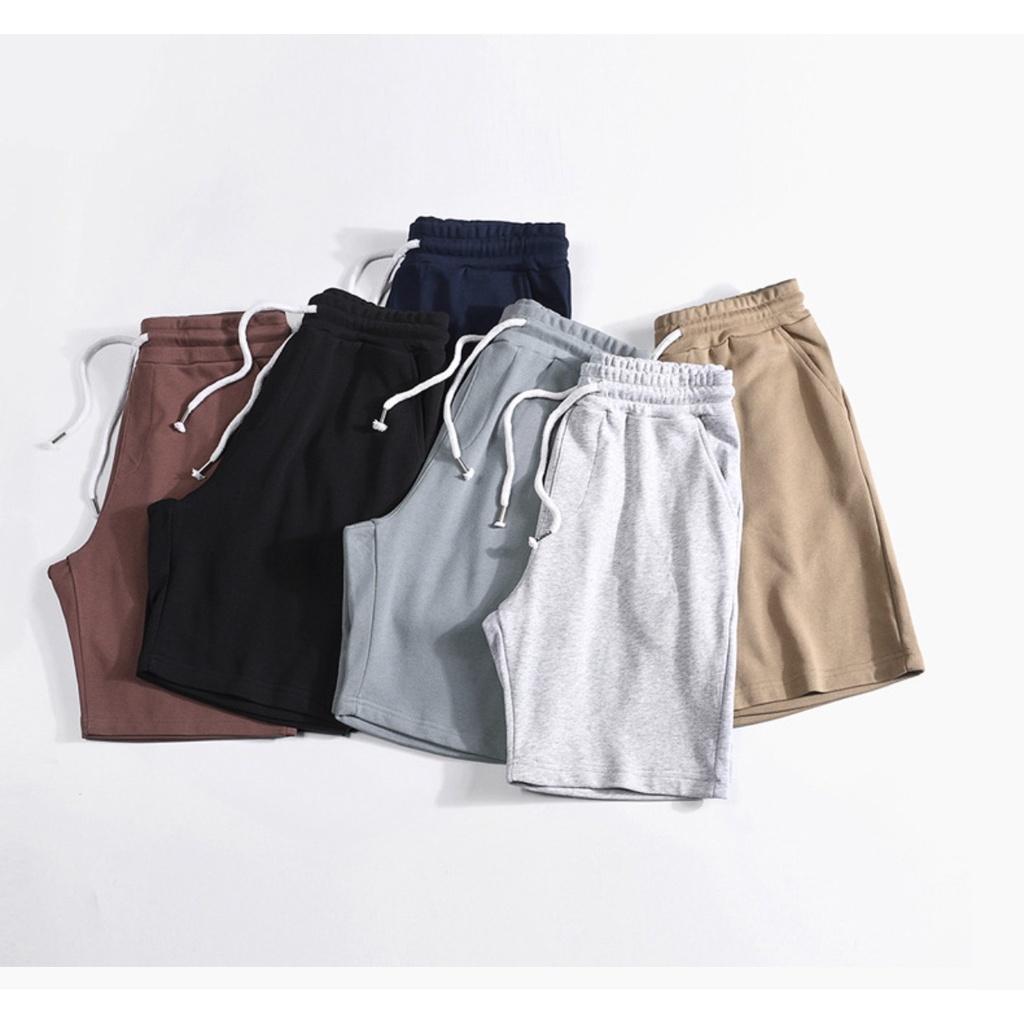 Quần Short Nỉ Zinti Unisex Dây Rút Màu Sắc Basic QS01