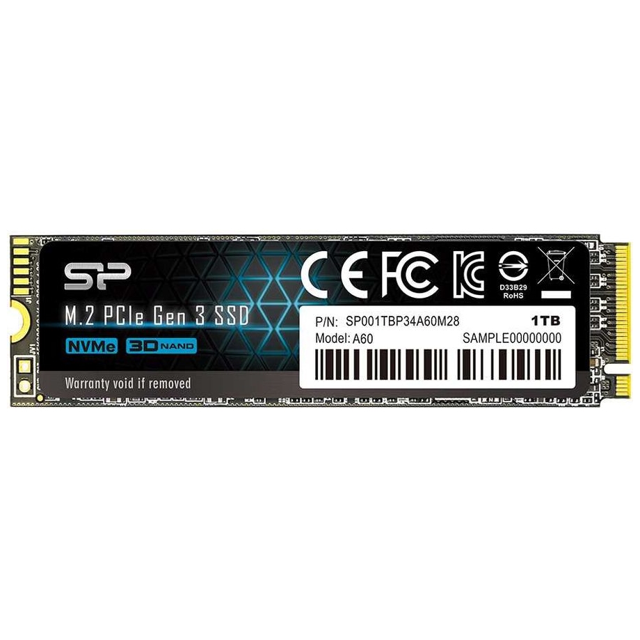 Ổ cứng Silicon Power M.2 2280 PCIe SSD A60 1TB - Hàng chính hãng