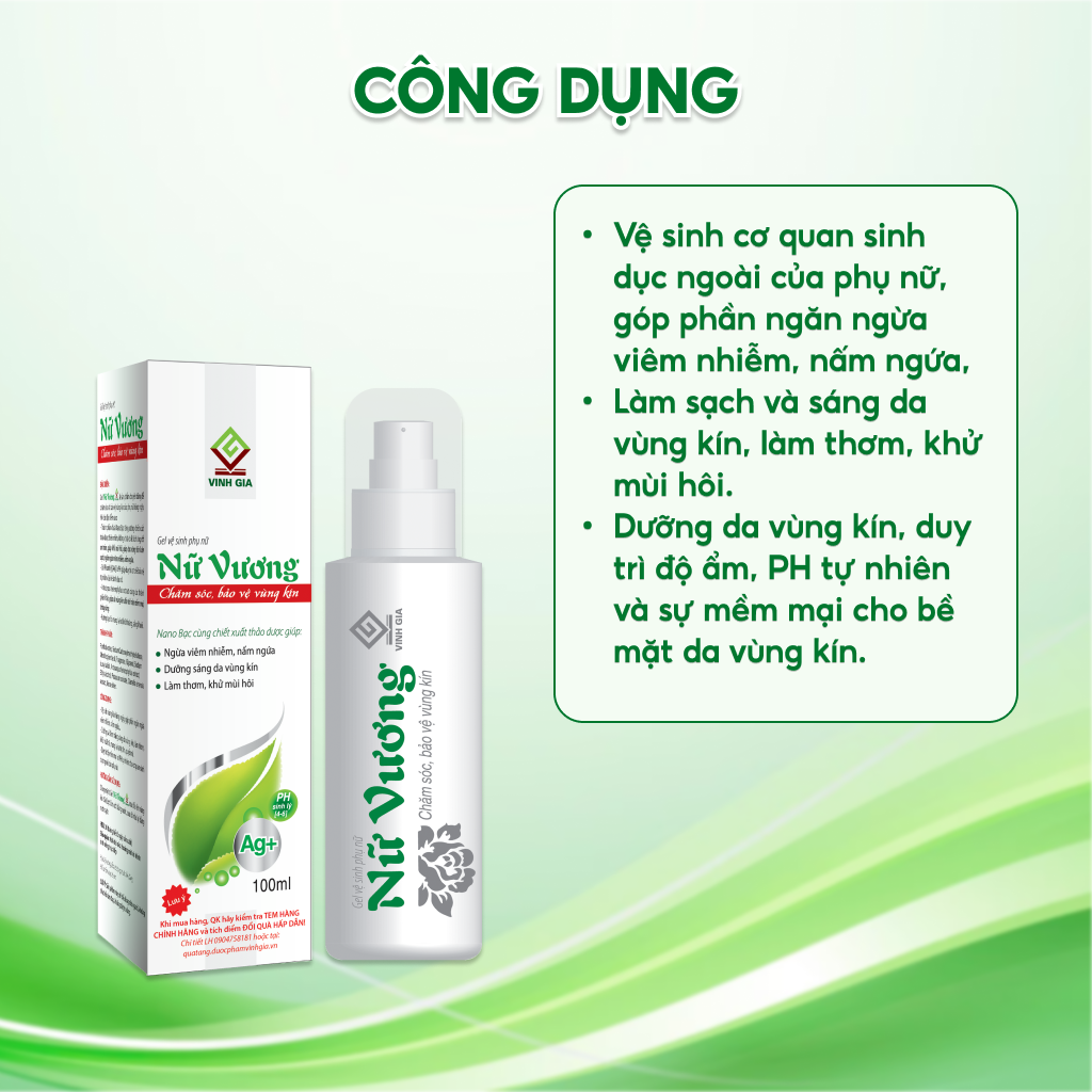 Gel Vệ Sinh Phụ Nữ Nữ Vương 