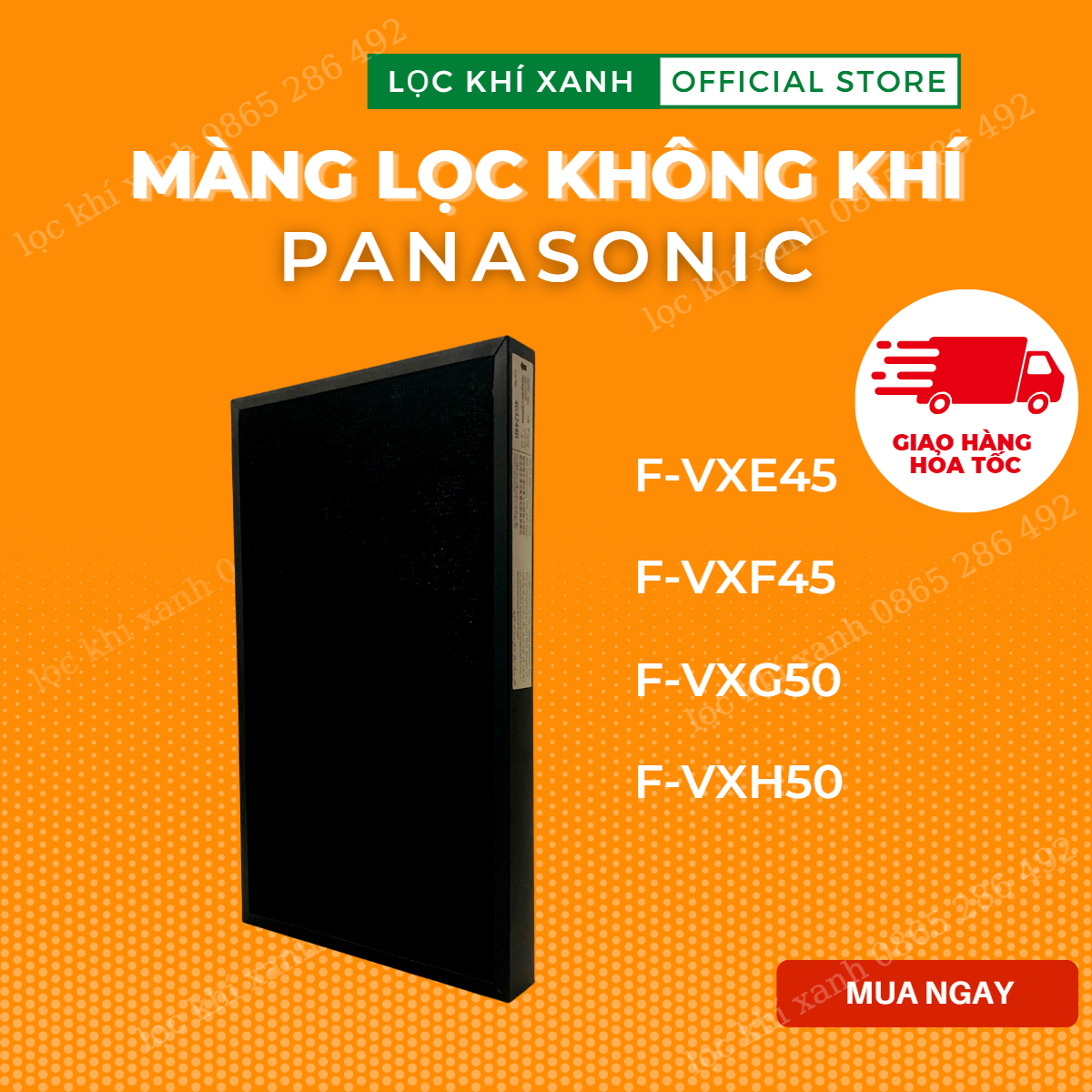 Màng lọc Hepa cho Panasonic F-VXE45, F-VXF45, F-VXG50, F-VXH50. Màng lọc không khí giá rẻ, chất lượng cao. Hàng nhập khẩu