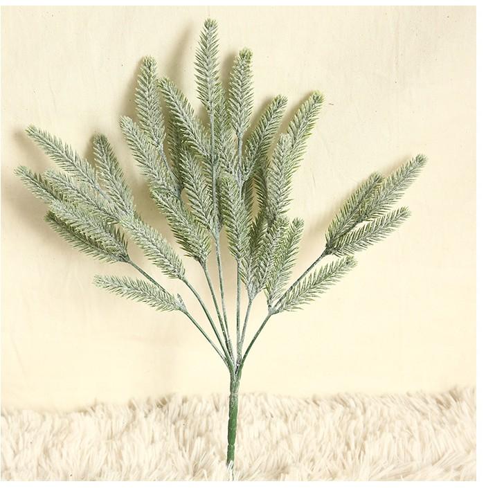 Hoa giả cành lá cỏ đuôi cún cao cấp lá điểm lá decor trang trí nhà cửa, hoa cô dâu