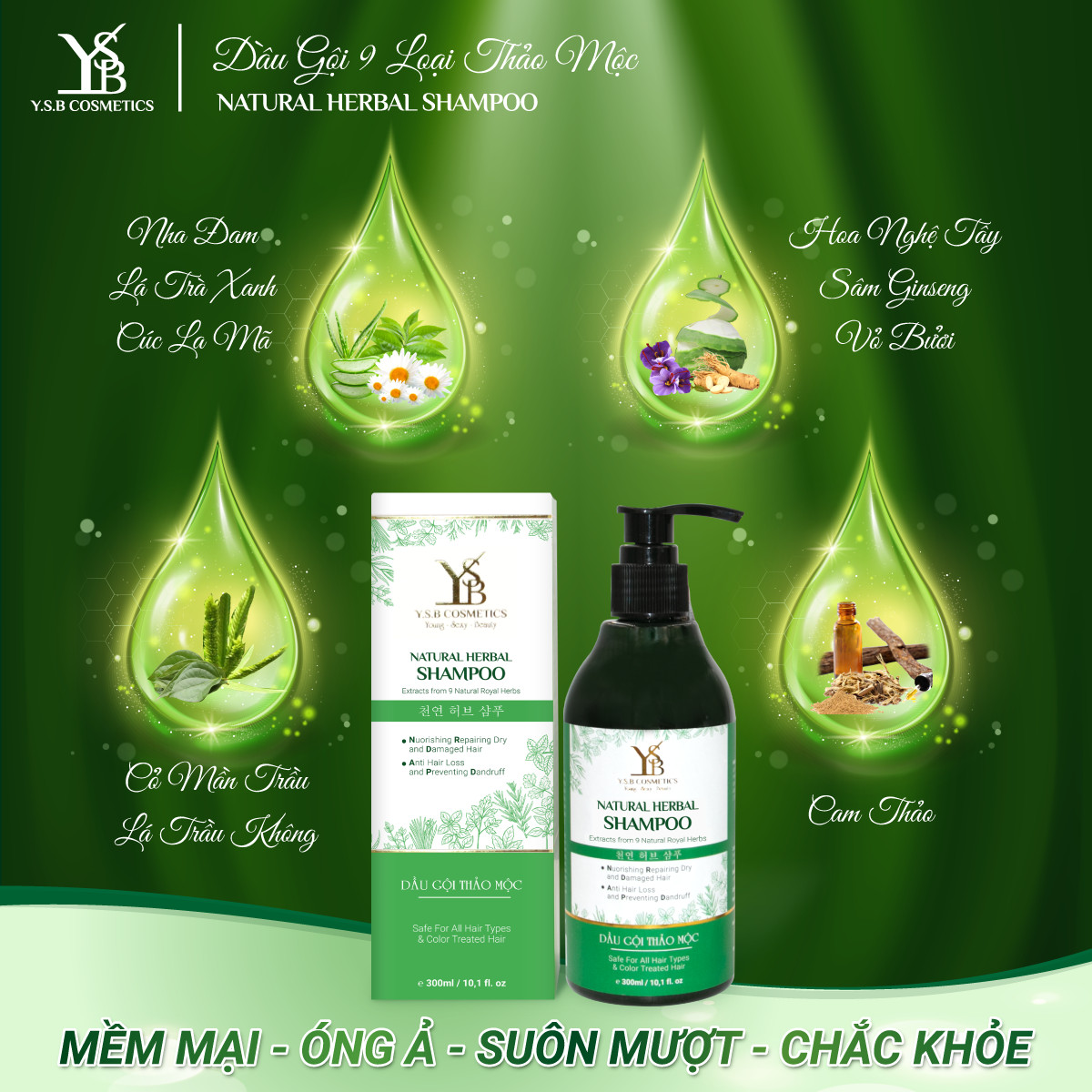 Dầu gội đầu Thảo Mộc NATURAL HERBAL SHAMPOO