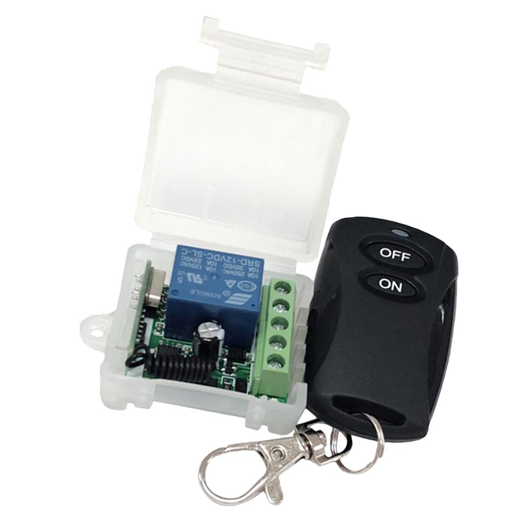 DC 12V 433M Wireless Remote Control Relay Switch Receiver Security System Garage Doors with Remote Control Kit