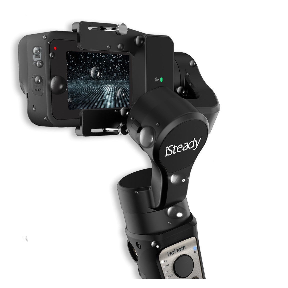 Gimbal Thiết Kế Dành Riêng Cho GoPro Hero Và Các Dòng Camera Action, Đạt Chuẩn Chống Nước IPX4, Hoạt Động 12 Giờ, Kết Nối Wifi Hohem ISteady Pro 3 - Hàng chính hãng