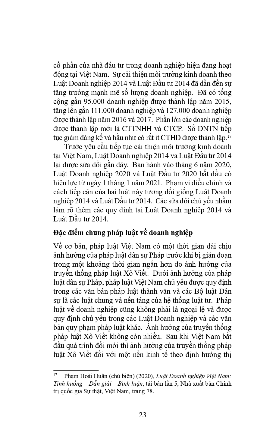 Pháp luật về doanh nghiệp – Các vấn đề pháp lý cơ bản (tái bản lần 1 năm 2024)