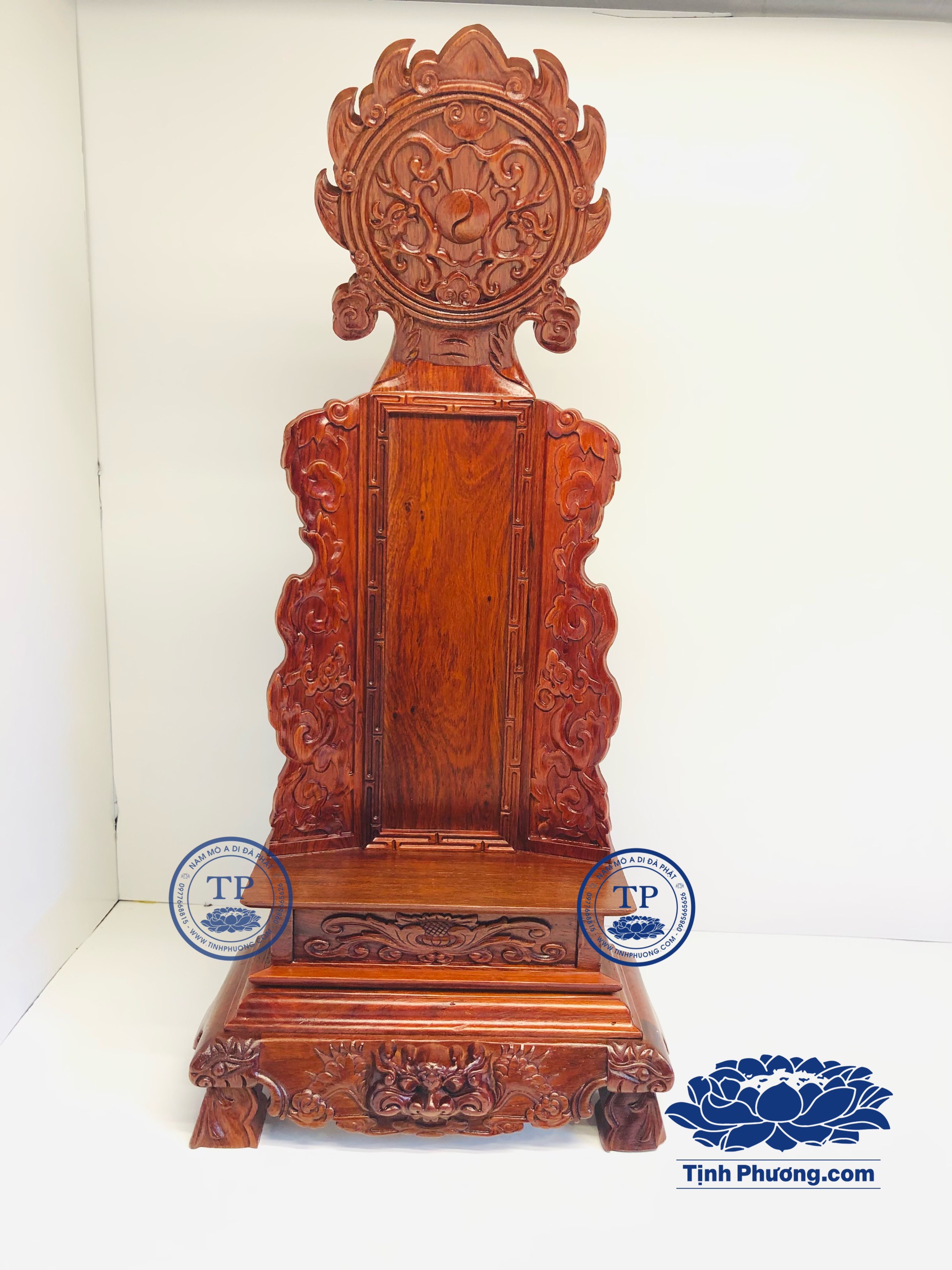 BÀI VỊ THỜ BẰNG GỖ HƯƠNG ĐƯỜNG NÉT TINH XẢO KH16764