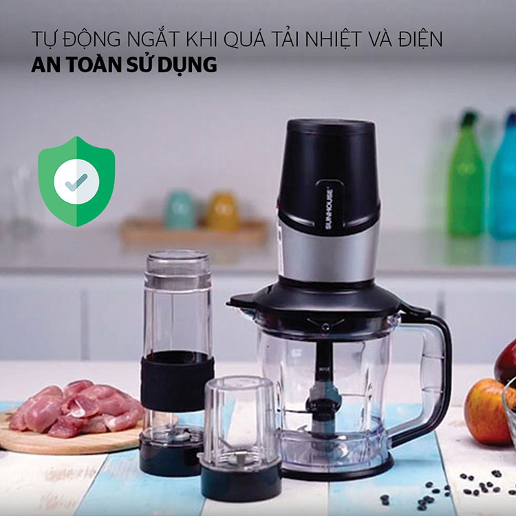 Máy Xay Sinh Tố Đa Năng Sunhouse SHD5340B - Hàng chính hãng