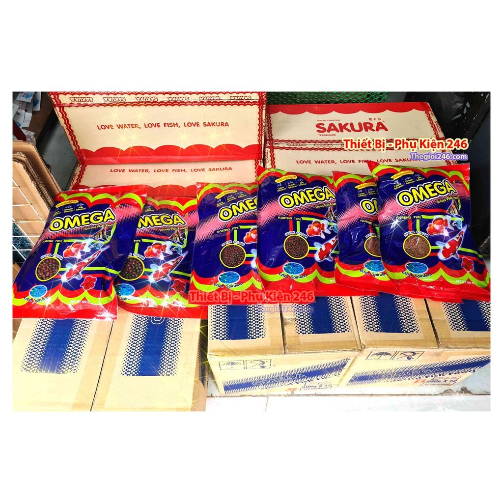 Thức ăn Omega cho cá cảnh Viên Trung 500g