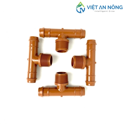 Chữ tê ren ngoài 21mm ra ống 17 KRain – Mỹ 100% nhựa POM cao cấp