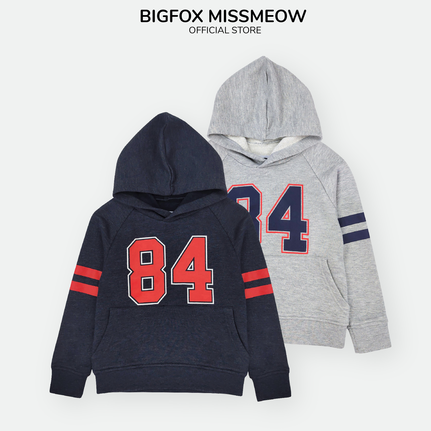 Áo nỉ bé trai size đại BIGFOX - MISS MEOW, áo hoodie cho bé dài tay hình 84 11kg - 37kg