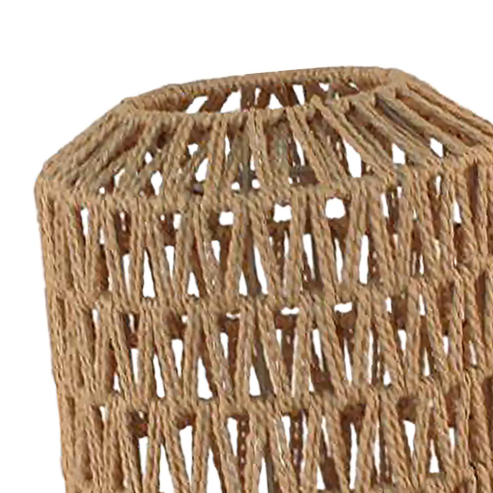 Woven Lamp Shade Woven Pendant Lampshade for Restaurant Teahouse Dining Room