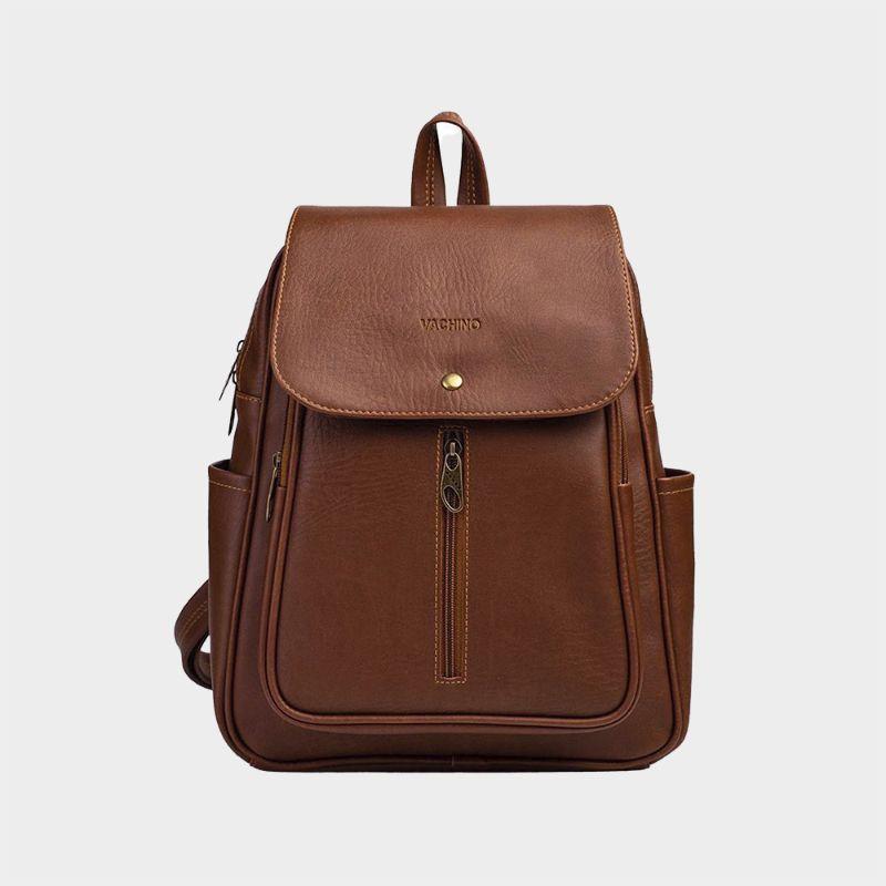Balo Da Nữ Mini VACHINO BG001 phối kéo cỡ lớn