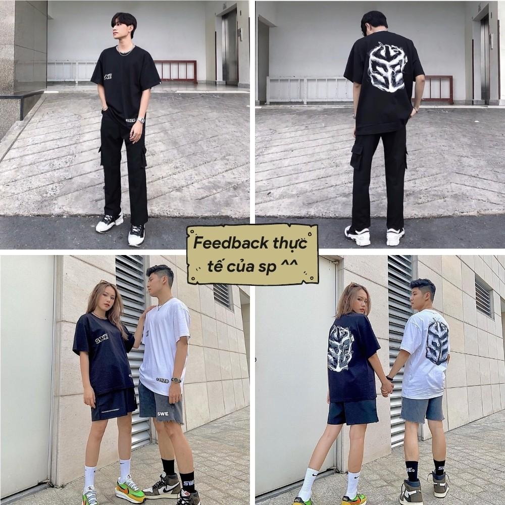 Áo Thun tay lỡ SWE Cube Smoke Tee form rộng Unisex nam nữ phong cách Ulzzang