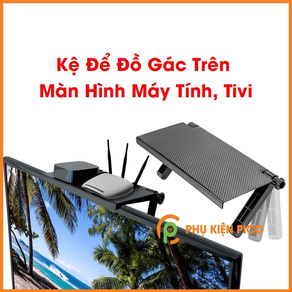 Kệ để đồ trên màn hình máy tính ,tivi đa năng gấp gọn nhựa ABS hàng dày loại tốt cao câp siêu tiện dụng