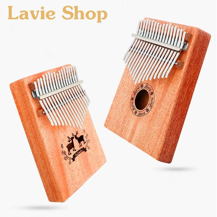 Đàn Kalimba 17 Phím - Đàn Kalimba Thumbs Piano Sử Dụng Ngón Tay TẶNG KÈM Búa Chỉnh Âm, Giấy Dán Nốt, Túi đựng