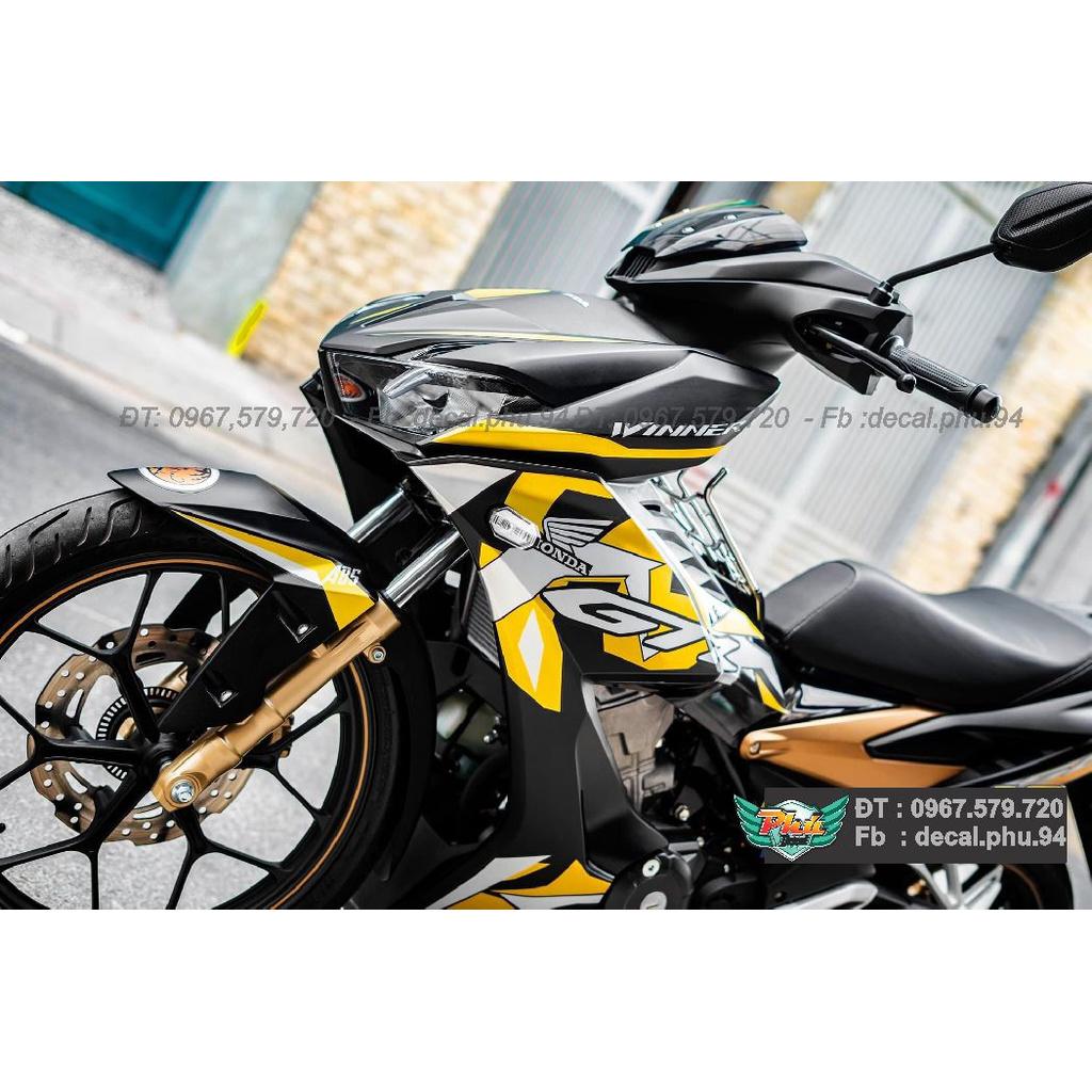 Tem Rời Winner X Đen nhám GTR  -1