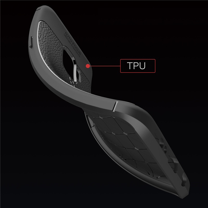 Ốp lưng silicon dẻo giả da Auto Focus cao cấp dành cho Samsung S9 - Hàng chính hãng