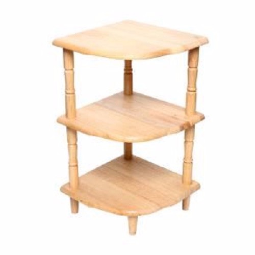 Kệ Góc Tường 3 Tầng, Màu Nâu Và Tự Nhiên - Gỗ Đức Thành - Gỗ Cao Su Bền Đẹp Chắc Chắn -Gỗ Đức Thành