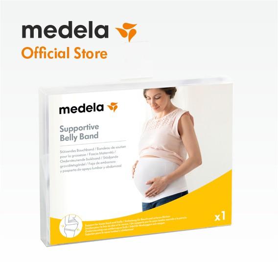 Medela - Đai đỡ bụng bầu Supportive Belly Band, size L/XL (đen/trắng