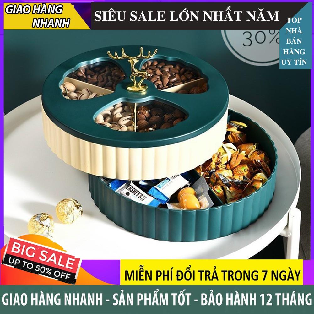 Sale Tết 3 Ngày Khay Đựng Mứt Tết Hình Hươu - Hộp Đựng Bánh Kẹo,Mứt Mẫu Mới 2021