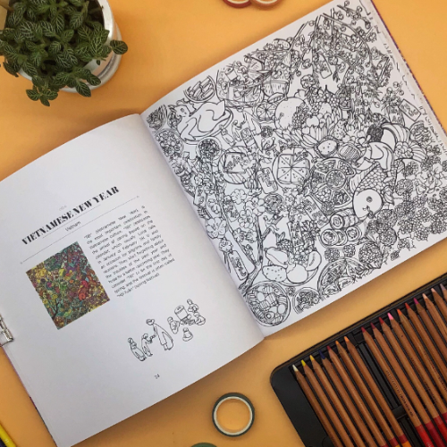 Wonderful Vietnam Coloring Book - Sách tô màu