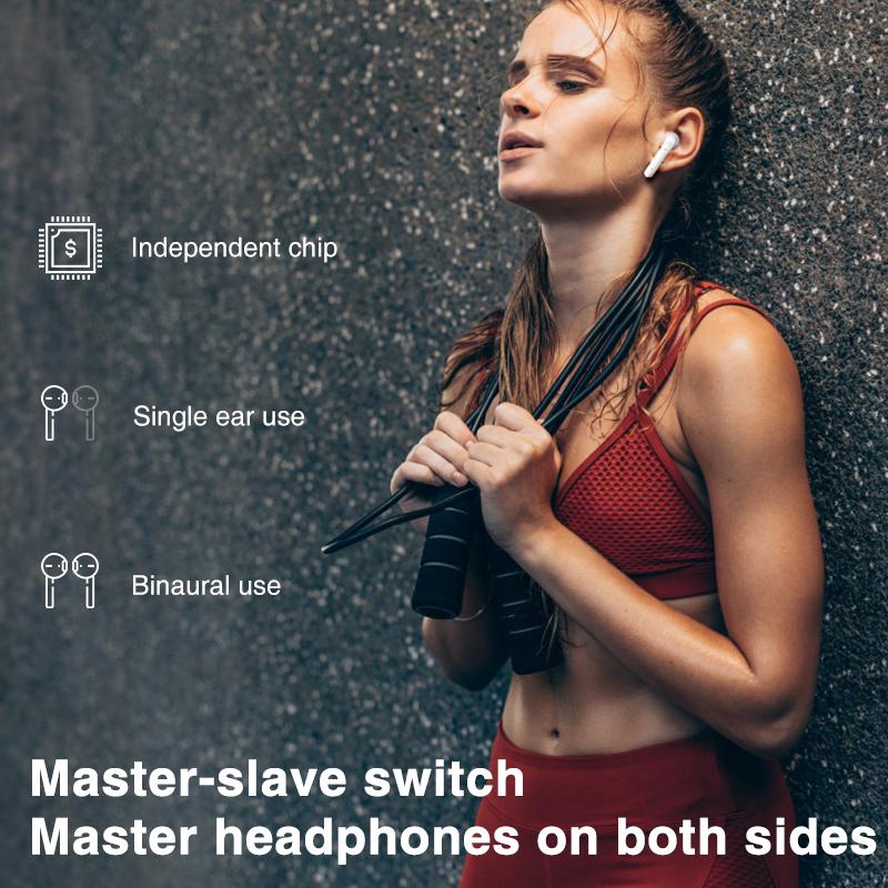 TWS Bluetooth Tai Nghe Không Dây HD-Tai Bass Sâu Tai Nghe Nhét Tai Thật Không Dây Âm Thanh Stereo Microphone Thể Thao Tai Nghe Nhét Tai