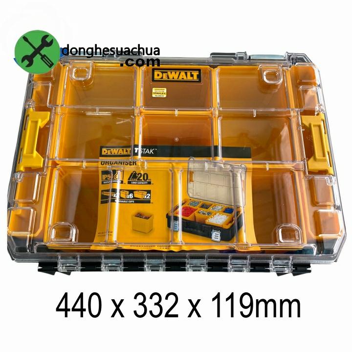 Thùng dụng cụ Dewalt DWST82968-1 kích thước 440mm x 332mm x 119mm