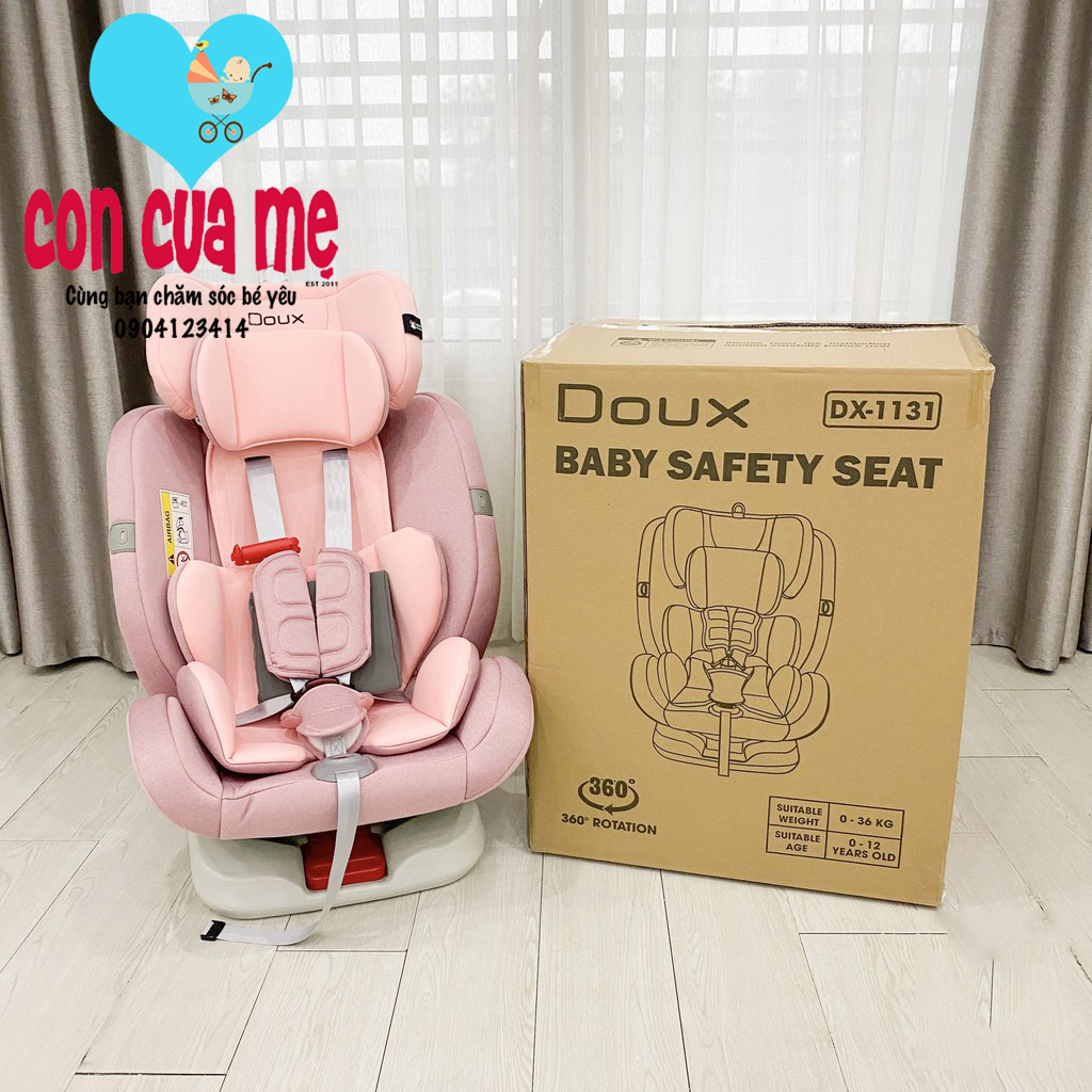 Ghế ngồi ô tô trẻ em Doux DX-1131 quay 360 độ Isofix