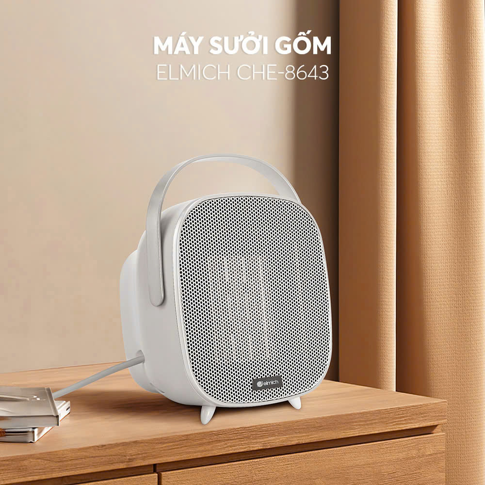 Máy sưởi gốm Elmich CHE-8643 - Hàng chính hãng